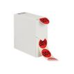 3760028771029-Logistipack - Boîte distributrice 500 étiquettes -30% - rouge-Angle gauche-0