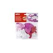 8410782132837-Apli - Sachet de gommettes en mousse - motifs cœurs - blanc, rouge, rose-Avant-0