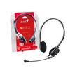 4710268235439-Genius HS-200C - Casque filaire avec micro - gris-Image du produit-0