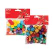 8410782130628-Apli - 78 pompons - coloris assortis brillants-Avant-0