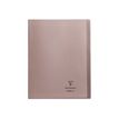 3037929814071-Clairefontaine Koverbook - Cahier polypro 24 x 32 cm - 96 pages - grands carreaux (Seyes) - gris-Avant-1