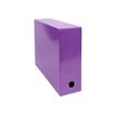 3130630899266-Exacompta Iderama - Boîte de transfert - dos 90 mm - violet-Angle droit-0