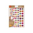 8410782187691-Apli Kids - 624 Gommettes kraft - couleurs assorties : jaune, violet, rouge, bleu clair, vert clair, gris-bleu-Avant-0