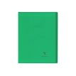 3037929814033-Clairefontaine Koverbook - Cahier polypro 24 x 32 cm - 96 pages - grands carreaux (Seyes) - vert-Avant-0