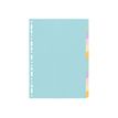 3130630016120-Exacompta Forever - Intercalaire 12 positions - A4 - carte recyclée couleurs pastel-Avant-1