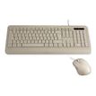 3700224769741-MCL Samar - Clavier + Souris filaire - Bioplastic - AZERTY Français - Terrazzo Beige-Avant-0