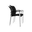 0404051443418-Lot de 4 chaises JULIA - avec accoudoirs - assise et dossier noir-Multi-angle-2