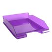 9002493014879-Exacompta COMBO Glossy - 6 Corbeilles à courrier violet translucide-Angle gauche-1