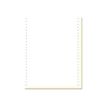 3130630624226-Exacompta - Papier listing blanc/jaune - 1000 feuilles 240 mm x 12" - bandes Caroll détachables --Avant-0