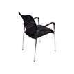 3760185023177-Chaise TOULA - accoudoirs intégrés - noir-Arrière-2