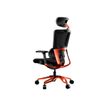 4710483770425-Fauteuil gamer ARGO - accoudoirs réglables - appui-tête intégré - noir/orange-Arrière-3