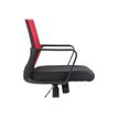 3760185020879-Fauteuil de bureau LIBERTY 02 - accoudoirs fixes - appui-tête réglable - noir et rouge-Gros plan-7