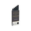 3501179503820-Parker Quink - 5 cartouches d'encre longues pour stylo plume - noir-Angle gauche-1