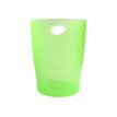 9002493037106-Exacompta Ecobin - Corbeille à papier 15L - vert pomme translucide-Avant-0