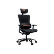 4710483770432-Fauteuil gamer ARGO - accoudoirs réglables - appui-tête intégré - noir-Angle gauche-2