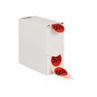 3760028771036-Logistipack - Boîte distributrice 500 étiquettes -50% - rouge-Angle gauche-0