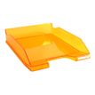 9002493014916-Exacompta COMBO Glossy - 6 Corbeilles à courrier orange translucide-Angle gauche-1