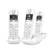 4250366854670-Gigaset AS690 Trio - téléphone sans fil + 2 combinés supplémentaires - blanc-Multi-angle-2