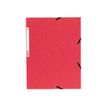 3130632553050-Exacompta Nature Future - 10 Chemises à 3 rabats - A4 - pour 250 feuilles - rouge-Avant-1