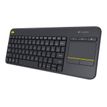 5099206059276-Logitech K400 Plus - clavier sans fil Azerty - avec pavé tactile intégré-Angle droit-1