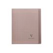 3037929514070-Clairefontaine Koverbook - Cahier polypro 17 x 22 cm - 96 pages - grands carreaux (Seyes) - gris-Avant-0