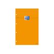 3020120803890-Oxford - Pack de 5 Blocs notes - A4 + - 160 pages - grands carreaux - perforés - orange-Avant-0