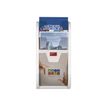 3660412031046-Promocome - Trieur mural / Porte-brochures monobloc 3 niveaux A4 - blanc-Avant-0