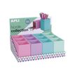 8410782177715-Apli Nordik Collection pot à crayons - 7 x 7 x 9.5 cm - silicone - bleu, violet, vert, ros-Angle gauche-0