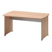 3483600784360-Bureau JAZZ+ - 140 cm - Pieds panneaux - Hêtre ambré-Angle droit-0