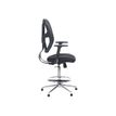 3701338800788-Siège technique TANET - fauteuil haut - hauteur réglable jusqu'à 71 cm - accoudoirs règlable en hauteur - repose-pieds - d-Gauche-3