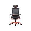 4710483770425-Fauteuil gamer ARGO - accoudoirs réglables - appui-tête intégré - noir/orange-Avant-1