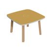 3660141220858-Table basse WOODY - L60 x H40 x P60 cm - plateau jaune-Angle droit-0