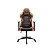 4710483775512-Fauteuil gamer ARMOR Elite - accoudoirs réglables - appui-tête intégré - Noir/orange-Avant-0