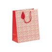 5033601002628-Clairefontaine - Sac cadeau - romance rouge - 26,5 cm x 14 cm x 33 cm-Angle gauche-0