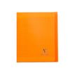 3037929514094-Clairefontaine Koverbook - Cahier polypro 17 x 22 cm - 96 pages - grands carreaux (Seyes) - orange-Avant-0