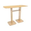 3660141221459-Table haute WOODY 114 cm - pieds sapin - plateau hêtre-Angle gauche-0