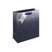 5033601004745-Clairefontaine - Sac cadeau - pluies d'étoiles bleu - 21,5 cm x 10,2 cm x 25,3 cm-Angle gauche-0