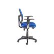 3760185020084-Fauteuil de bureau PHOENIX - accoudoirs fixes - Bleu-Gauche-4