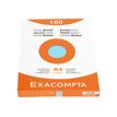 3130630132769-Exacompta - Pack de 100 Fiches Bristol - A4 - petits carreaux - couleurs assorties-Avant-0