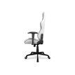 4710483775536-Fauteuil gamer ARMOR Elite - accoudoirs réglables - appui-tête intégré - blanc/gris-Droite-4