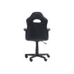 3760185029421-Fauteuil gamer ANZIO - accoudoirs fixes - noir et bleu-Arrière-2