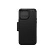 0840262381888-OtterBox Strada Series ProPack Packaging - étui folio en cuir pour iPhone 14 Pro Max - noir-Avant-0