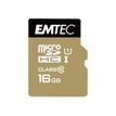3126170112910-Emtec Elite Gold - carte mémoire 16 Go - Class 10 - micro SDHC-Avant-0