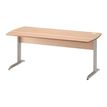 3483600784490-Bureau JAZZ+ - 120 cm - Pieds métal - Hêtre ambré-Angle droit-0