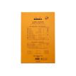 3037920201009-Rhodia Basics - Bloc notes - A4 - 160 pages - grands carreaux - 80g - orange-Arrière-1