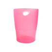 9002493037090-Exacompta Ecobin - Corbeille à papier 15L - framboise translucide-Avant-0