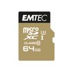 3126170146755-Emtec SpeedIN' PRO - carte mémoire 64 Go - Class 10 - micro SDXC - UHS-I U3-Avant-0