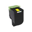 3112539704964-Cartouche laser compatible Lexmark 802X - jaune - Owa K18032OW-Angle gauche-0