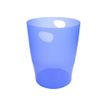 9002493037076-Exacompta Ecobin - Corbeille à papier 15L - bleu glacé translucide-Angle droit-0