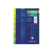 3329680175110-Clairefontaine - feuilles simples A4 - 200 pages - grands carreaux (Seyes) - coloris assortis-Avant-0